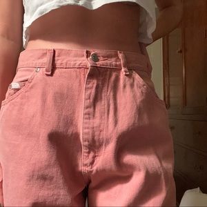pink lee pants